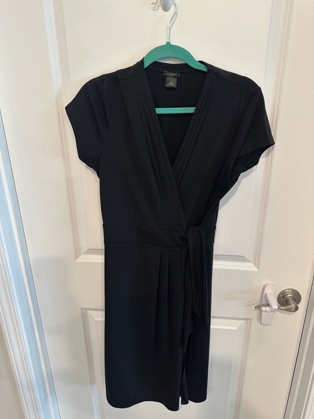 Ann Taylor Factory Black Wrap Dress